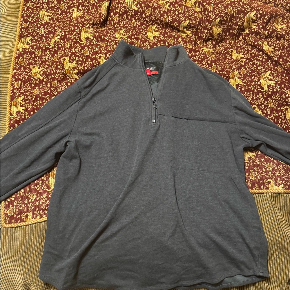 Kenneth Cole Charcoal Quarter-Zip Sweatshirt